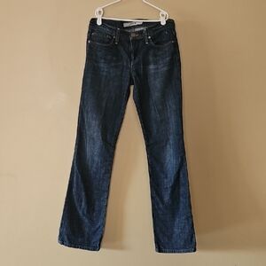 Joe's Jeans Sz 25 Dark Blue Distressed Bootcut Denim